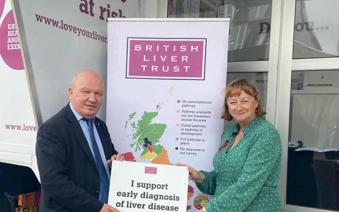 Love Your Liver roadshow visits the Holyrood Parliament in Scotland