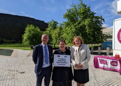 Sound the Alarm on liver disease in Scotland: Love Your Liver roadshow visits the Holyrood Parliament