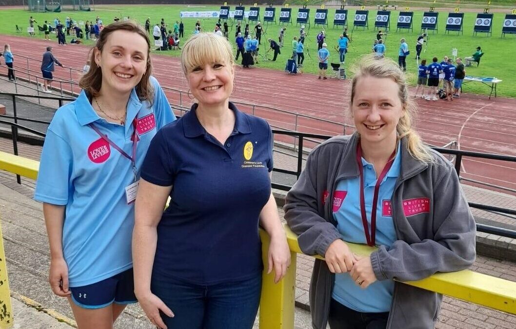 Cheering on our supporters at the British Transplant Games