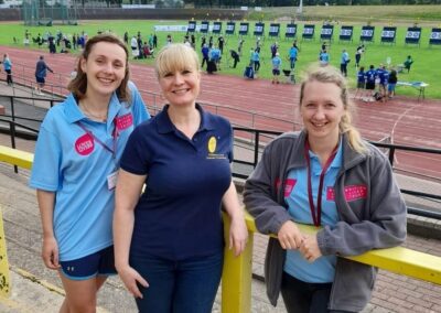 Cheering on our supporters at the British Transplant Games