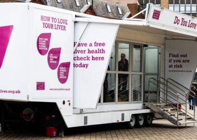 Roadshow visits Caerphilly, Hereford, Gloucester and Reading to find those ‘unaware’ they have liver damage