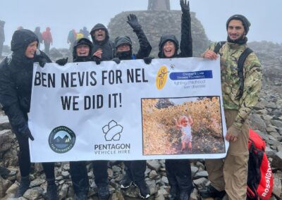 Super aunty Sophie conquers Ben Nevis for Nellie
