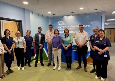 Highlighting excellence in liver care: the British Liver Trust joins Dr Beccy Cooper MP at a visit to Worthing Hospital